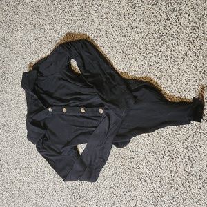 Long Sleeve Button Up Bodysuit